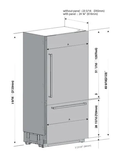 REFRIGERATOR 90 COMBI