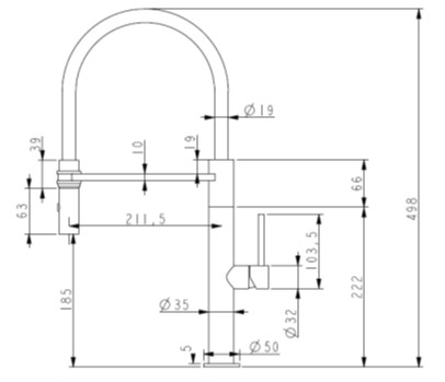 800 KT Professional Kitchen Tap